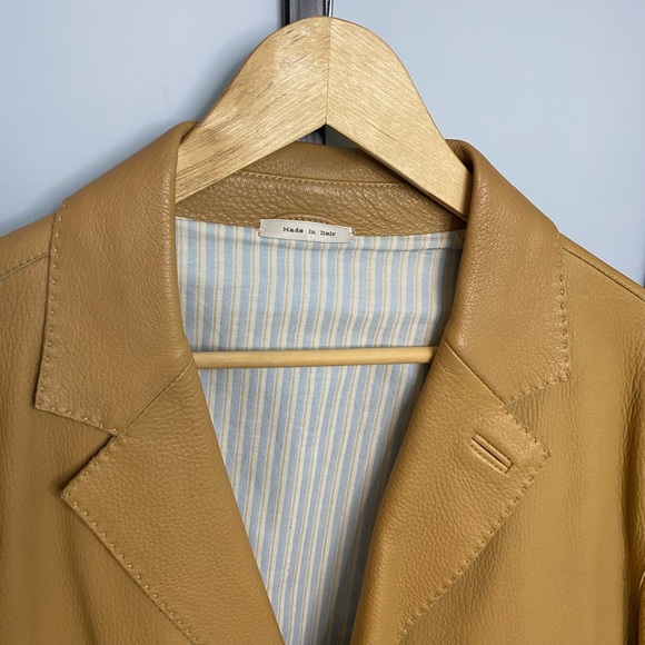 Zegna Leather Men Jacket - S54 XL - Picture 2 of 6